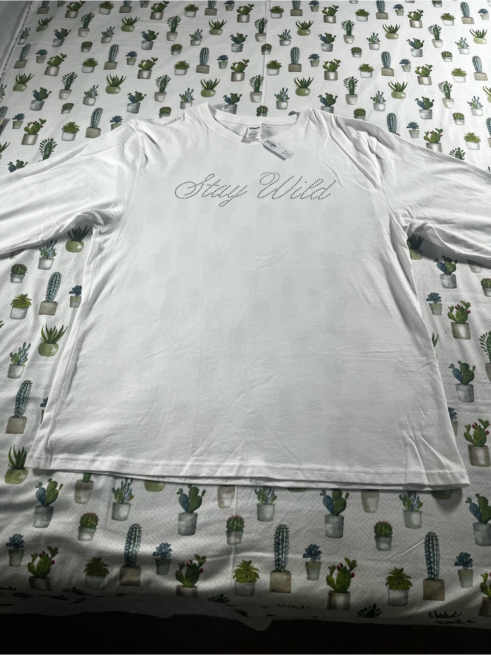 Pink by Victoria’s Secret NWT Long Sleeve T-Shirt Size Large “Stay Wild”